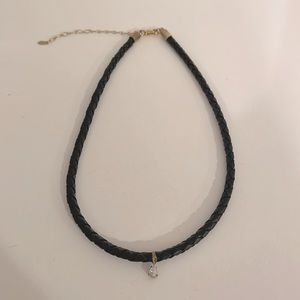 charming Charlie faux leather stud choker necklace!